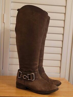 Denver Hayes knee high riding style leather boots